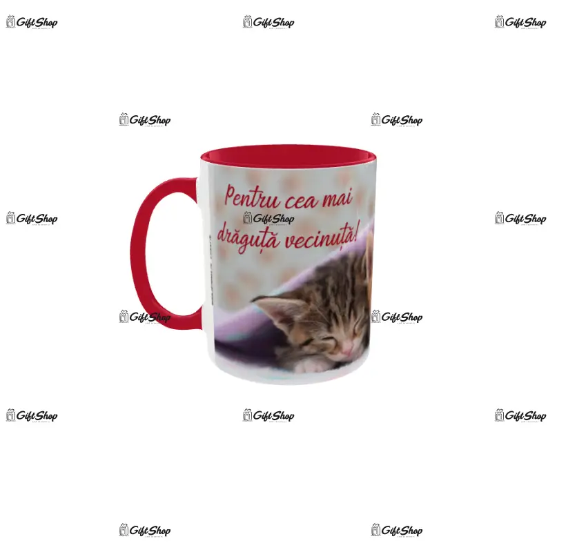 Pentru cea mai draguta vecinuta, cana din ceramica, 330ml, model cgs1778